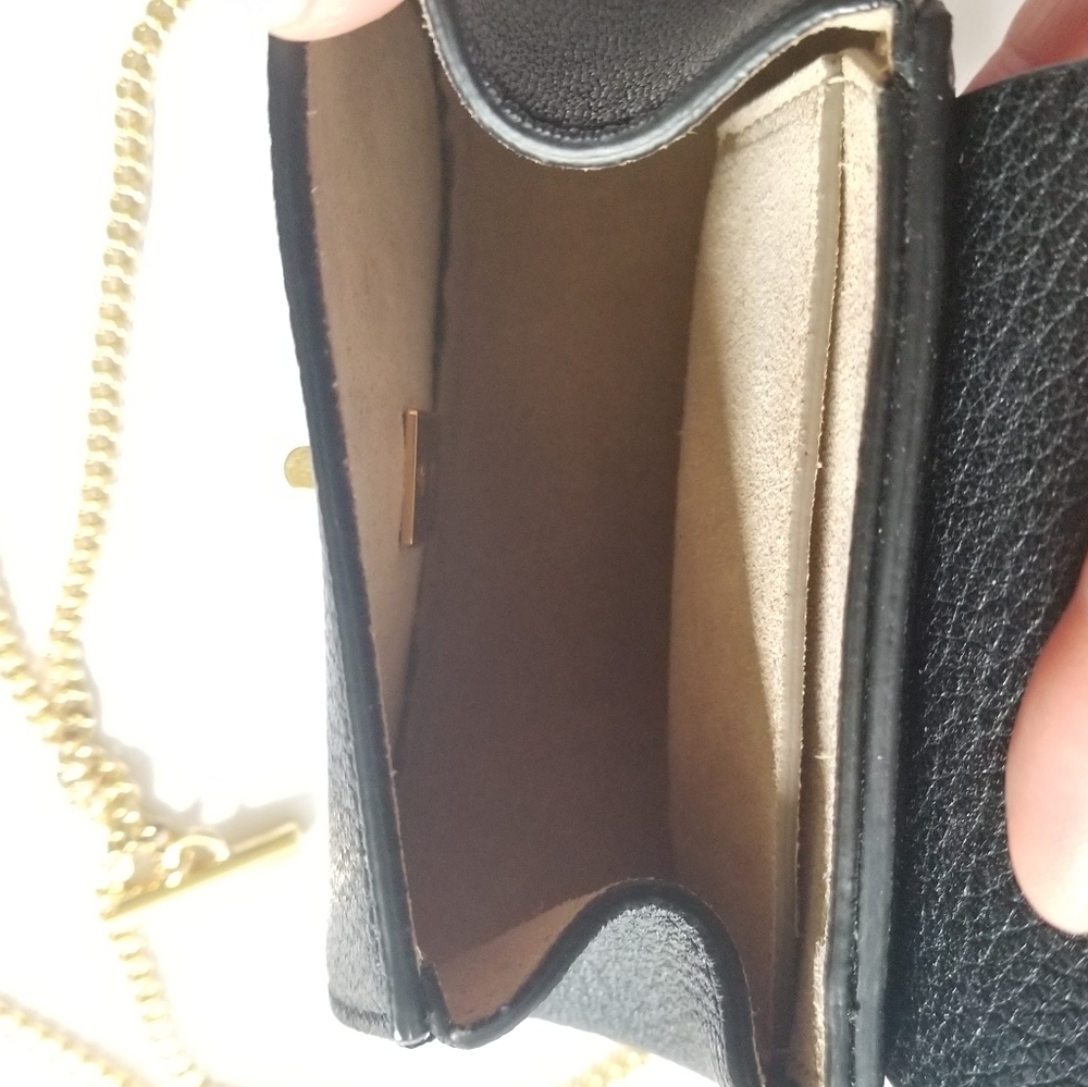 Chloe Drew Leather Crossbody Backpack Black - Picture 12 of 15